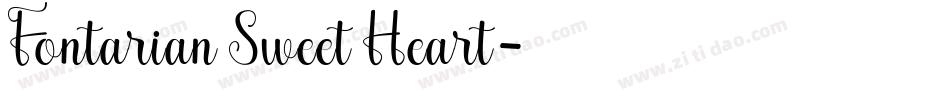 Fontarian Sweet Heart字体转换